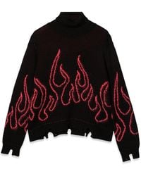 Vision Of Super - Jumper High Neck With Flames - Lyst