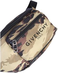 Givenchy Camoflauge Print Belt Bag With Logo - Black