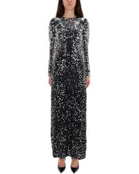 Rabanne - Long Dress With Sequins - Lyst