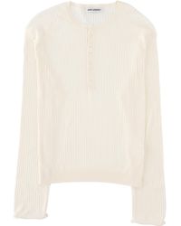 Our Legacy - Knitted Henley T-Shirt - Lyst