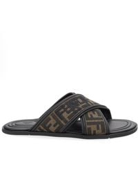 Fendi - Slide Con Logo - Lyst