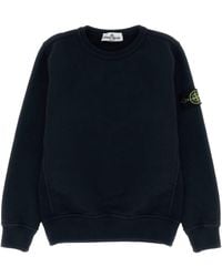 Stone Island - Felpa Con Logo "Patch" - Lyst