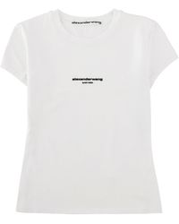 Alexander Wang - T-Shirt Slim Fit Con Logo - Lyst