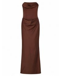 ROTATE BIRGER CHRISTENSEN - Abito Lungo Con Corpetto - Lyst