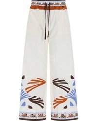 Herno - Trousers Summer Print Cotton - Lyst