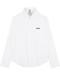 BOSS - Camicia Con Logo - Lyst