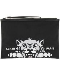 KENZO - Clutch "Varsity" Large - Lyst
