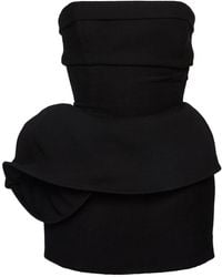 Magda Butrym - Mini Dress With Drape - Lyst