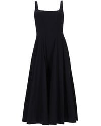 STAUD - Sleeveless Fit-And-Flare Midi Dress - Lyst
