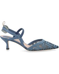 Fendi - Slingback "Colibrì Lite" Con Tacco Medio - Lyst