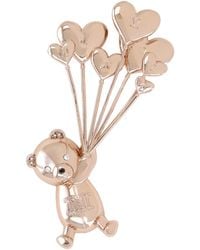 Max Mara - Metal And Rhinestone Brooch - Lyst