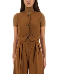 Max Mara - Camel Hair "Edda" Vest - Lyst