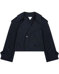 Bottega Veneta - Cotton Trench Jacket - Lyst