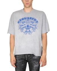 DSquared² - Dragon Bros Football T-Shirt - Lyst