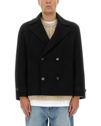 Moschino - Double-Breasted Wool Jacket - Lyst