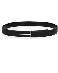 Tom Ford - Cintura Con Fibbia "T" - Lyst