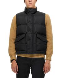McQueen - High Neck Graffiti Logo Print Down Vest - Lyst