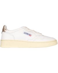 Autry - Leather Sneakers With Logo Detail - Lyst