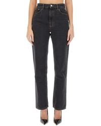 Gcds - Choker Rhinestone-Embellished Straight Jeans - Lyst