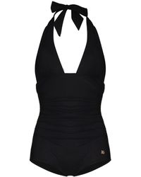 Dolce & Gabbana - Low-Cut One-Piece Swimsuit - Lyst