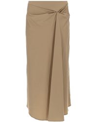 Max Mara - Gonna Midi Drappeggiata - Lyst