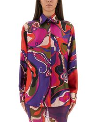PUCCI - Graphic-Pattern Shirt - Lyst