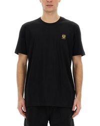 Belstaff - T-Shirt With Logo Patch - Lyst