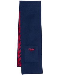 Fendi - Reversible "Ff" Logo Scarf - Lyst