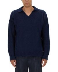 FAMILY FIRST - Knitted Polo - Lyst