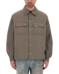 Represent - Quilted Overshirt With Dual Chest Pockets - Lyst