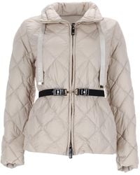 Max Mara - Quilted Jacket With Belt - Lyst