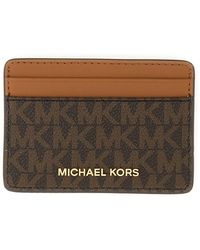 MICHAEL Michael Kors - Card Holder With Logo - Lyst