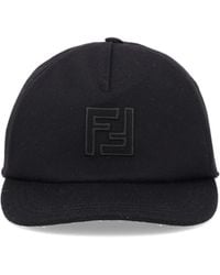 Fendi - Wool And Cashmere Baseball Hat - Lyst