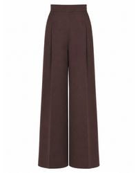Max Mara - Pantalone A Gamba Ampia - Lyst