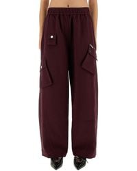 Ganni - Twill Pants - Lyst
