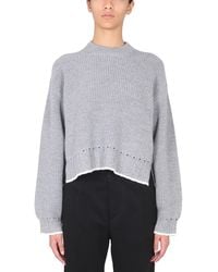 Proenza Schouler - Wool Crew Neck Sweater - Lyst