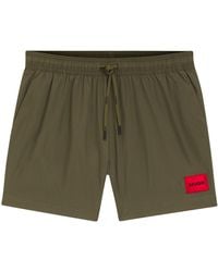 HUGO - Swimsuit With Logo - Lyst