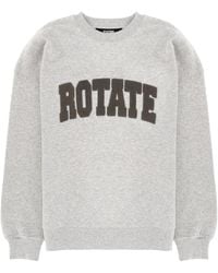 ROTATE BIRGER CHRISTENSEN - Logo Crew Neck Sweatshirt - Lyst