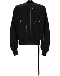 Rick Owens - Cropped Jacket With High Collar - Lyst