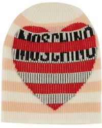 Moschino - Wool Cap With Logo - Lyst