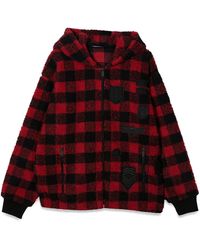 DSquared² - Felpa Con Cappuccio Quadri - Lyst