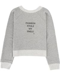 Victoria Beckham - Felpa Con Stampa - Lyst
