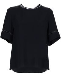 Fabiana Filippi - Solid Round Neck Top - Lyst