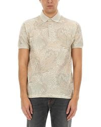 Etro - Polo Shirt With Print - Lyst