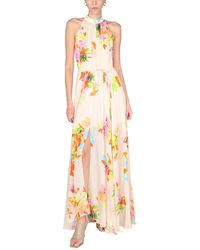 Anna Molinari - Viscose Dress With Floral Pattern - Lyst