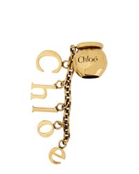 ブレスレット CHLOE BRASS SPHERE CHLOE LETTER SAYS BRACELET CHARM Chloé Sphere letters Bracelet bag charm for Women - Gold in
