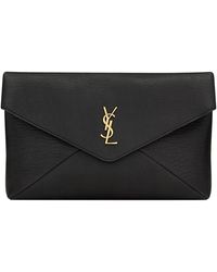 Saint Laurent - Clutch Bag "Envelope Cassandre" Large - Lyst