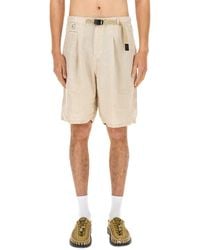 Undercover - Relaxed Fit Linen Shorts With Practical Pockets - Lyst