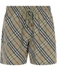 Burberry - Check Swim Shorts - Lyst