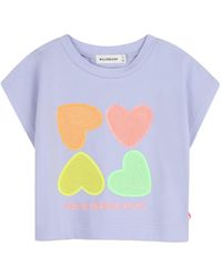 Billieblush - T-Shirt Con Cuori - Lyst